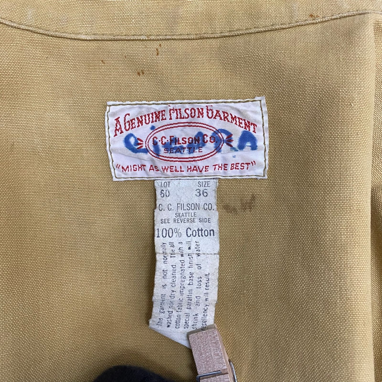 フィルソン FILSON 60's 70's ダブルマッキーノクルーザー ジャケット