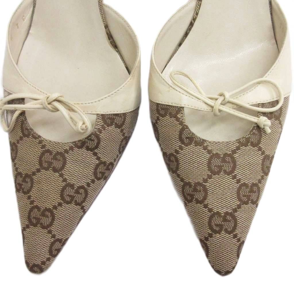 GUCCI】ヒール サンダル GCキャンバス ミュール 【公式通販】