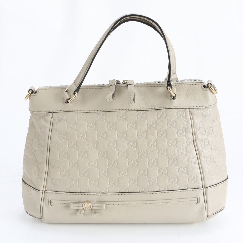 美品 グッチ グッチシマ メイフェア 269894 レザー トート バッグ 