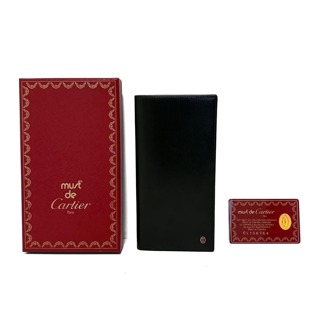 Cartier カルティエ パシャ 二つ折り 長財布 レザー ブラック L300013 