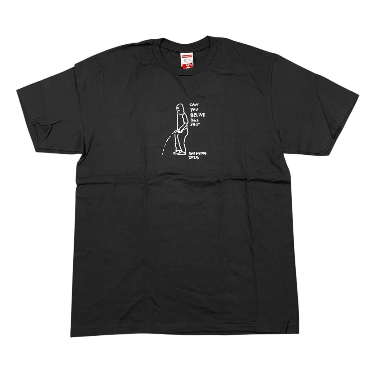 ☆シュプリーム 半袖Tシャツ ピス プリント Mサイズ コットン ブラック 