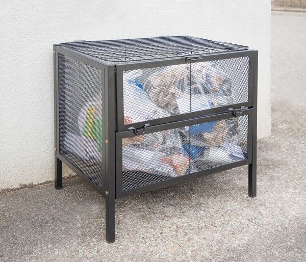 ♪メッシュ スチール ゴミ集積ボックス ［幅70cm］　　　　屋外 収納ボックス ごみ集積 ごみ保管 ダストボックス メッシュボックス 13,057円