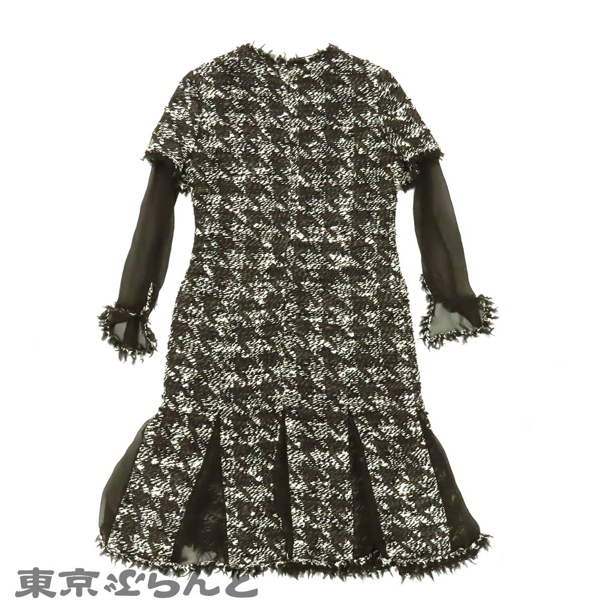 シャネル CHANEL ツイード シアー コンビネーション ワンピース 