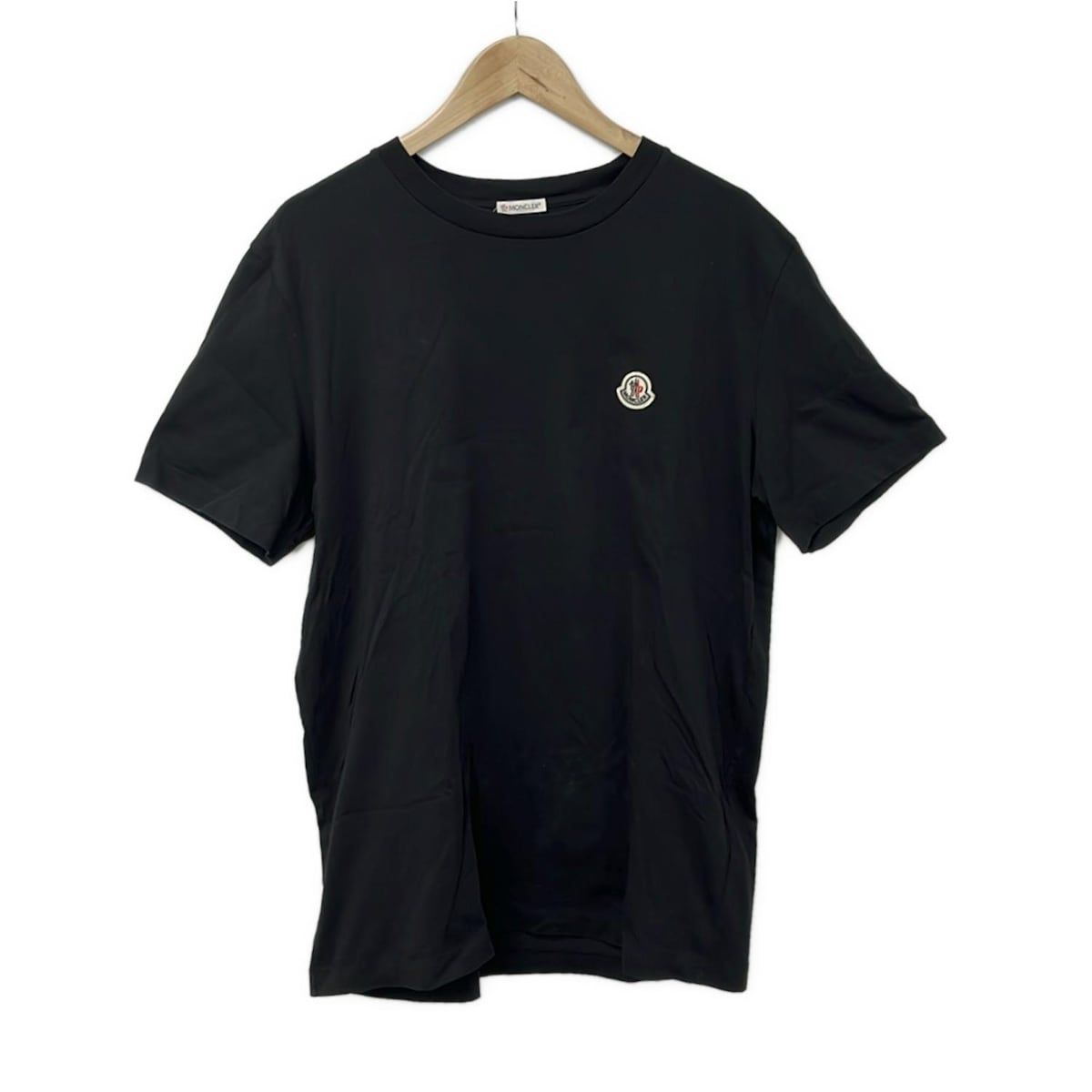 MONCLER(モンクレール) 半袖Tシャツ サイズXL メンズ美品 黒 MONCLER(モンクレール) 半袖Tシャツ サイズXL メンズ美品 黒