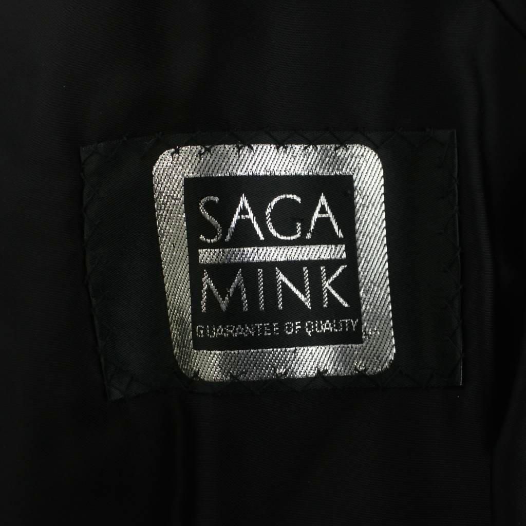 サガミンク SAGA MINK 銀サガ ファーコート ブラックミンクファー 毛皮