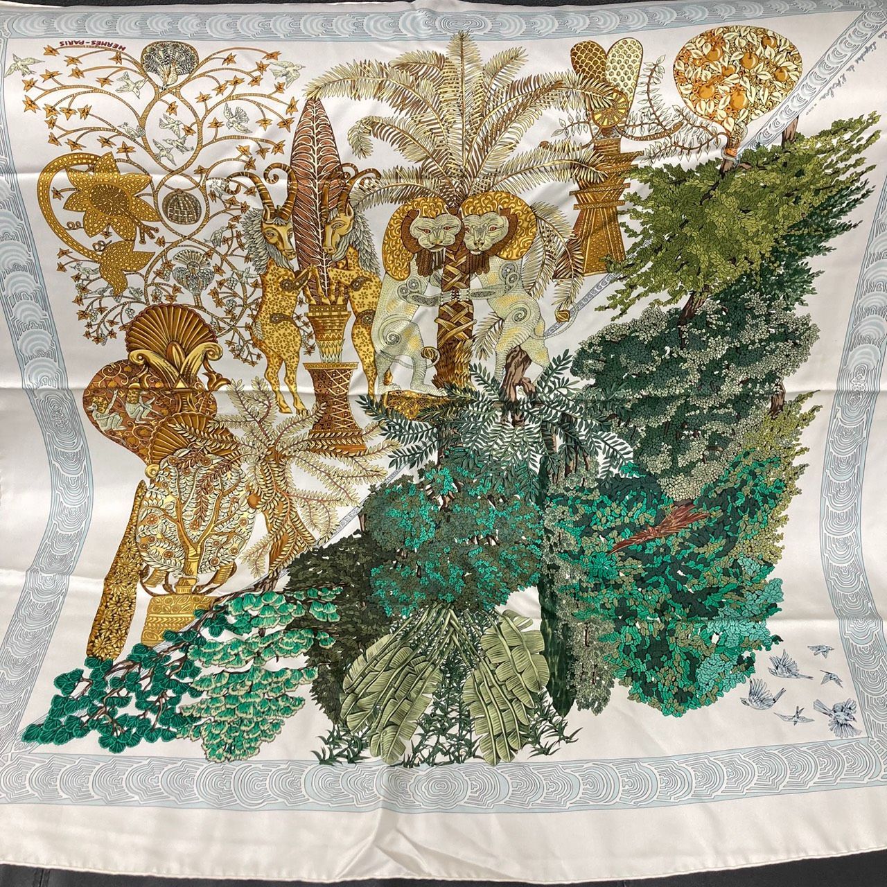 HERMES】エルメス スカーフ カレ90 木の伝説 スカーフ - メルカリ