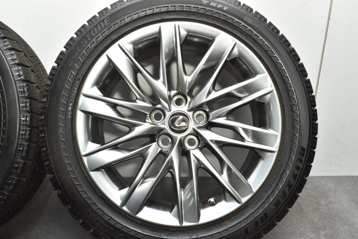 美品 バリ溝】レクサス LS500h バージョンL 純正 19in 8J +25 PCD120 