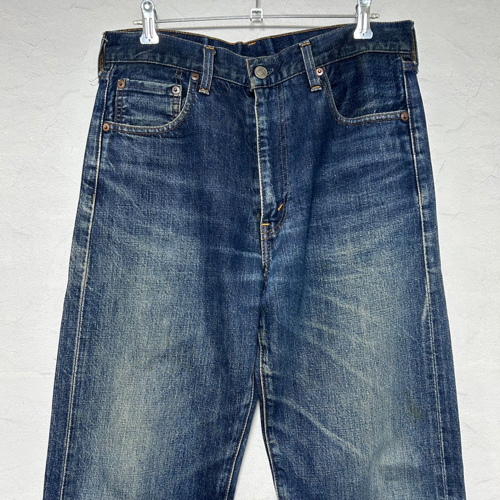 90's Levi's リーバイス 502-XX デニム 日本製 W32 復刻 90s Levi's リーバイス 502XX 復刻 ボタン裏刻印J22 BIG E赤タブ 赤耳
