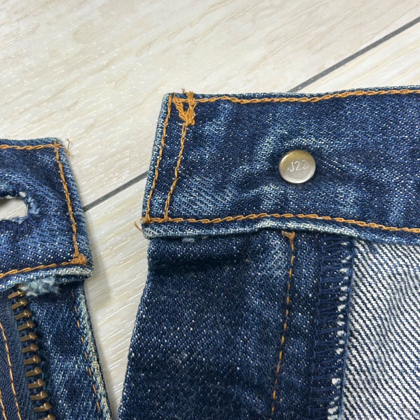 90s Levi's リーバイス 502XX 復刻 ボタン裏刻印J22 BIG E赤タブ 赤耳