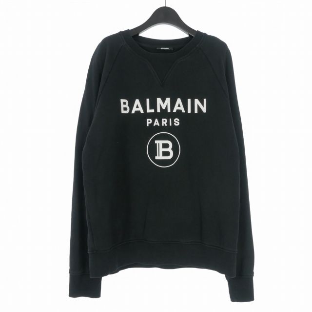 バルマン BALMAIN ロゴ ラグランクルーネック スウェット バルマン BALMAIN ロゴ ラグランクルーネック スウェット