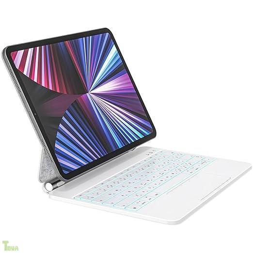 ホワイト マジックキーボード iPad Air 13インチ (M4/M3/M2) i-Pad Pro