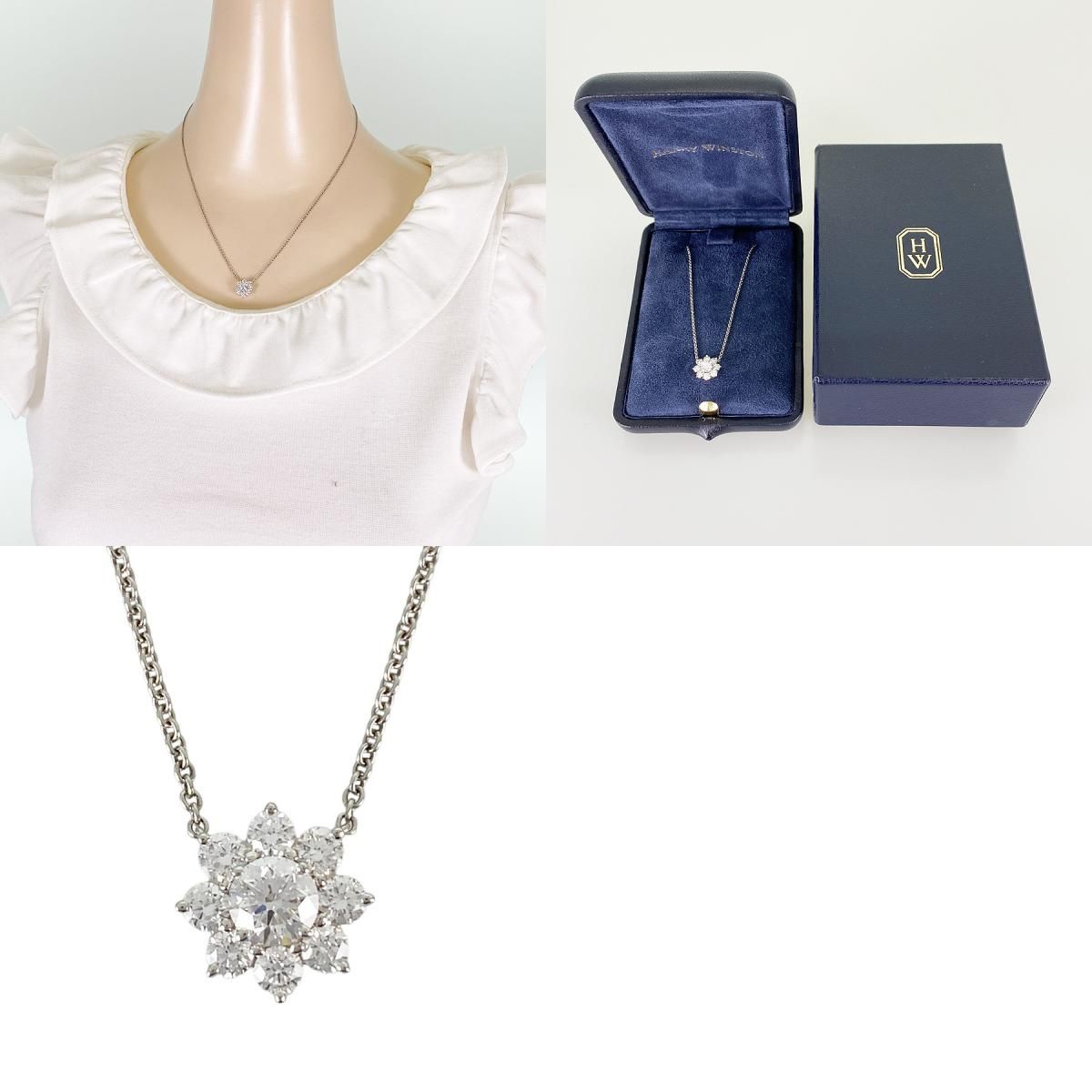 ハリーウィンストン HARRY WINSTON サンフラワー ミニ ペンダント 