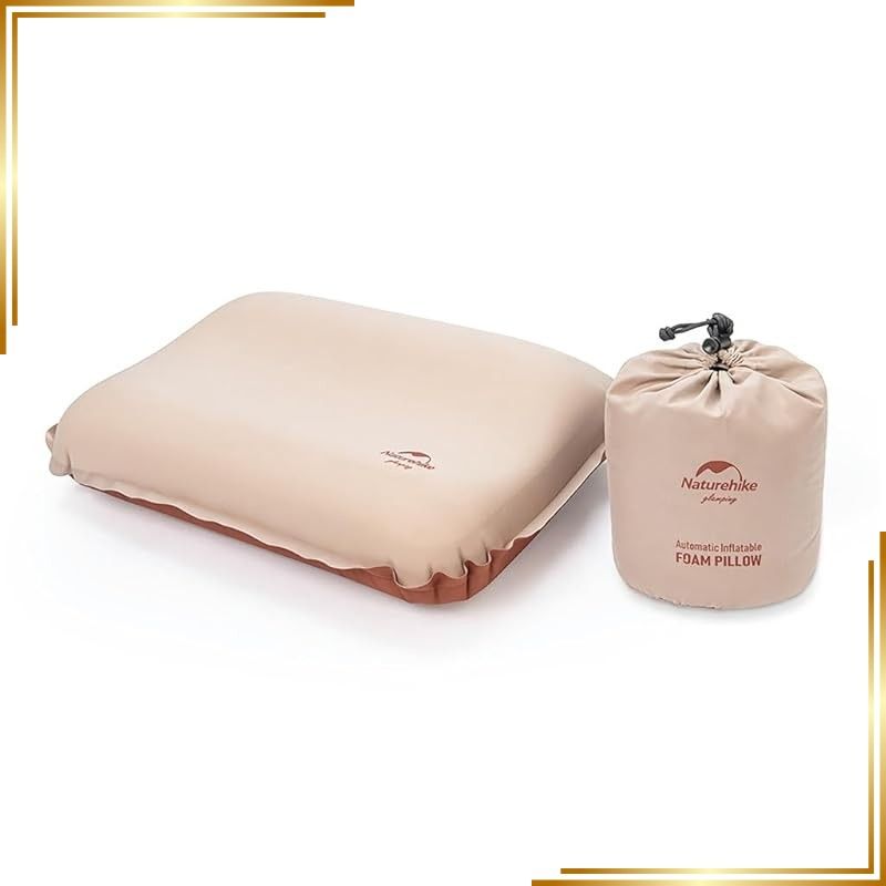 【新品】 Naturehike 自動膨張式エアスポンジ枕快適性軽量化携帯枕収納袋付きコンパクトアウトドアキャンプトラベル車中泊事務室 1