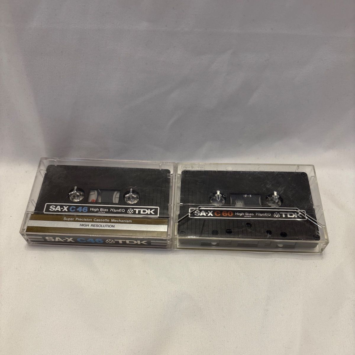 中古品】TDK SA-X ハイポジ カセットテープ C46 C60 2本セット C-90 