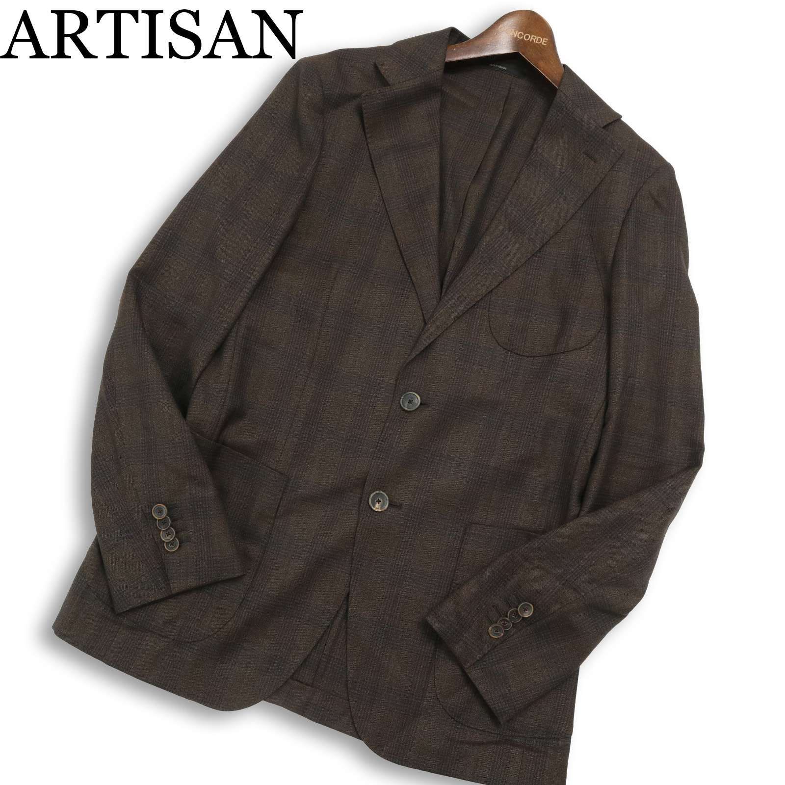 ARTISAN アルチザン コムサ系最高峰☆ 通年 チェック柄 テーラード 
