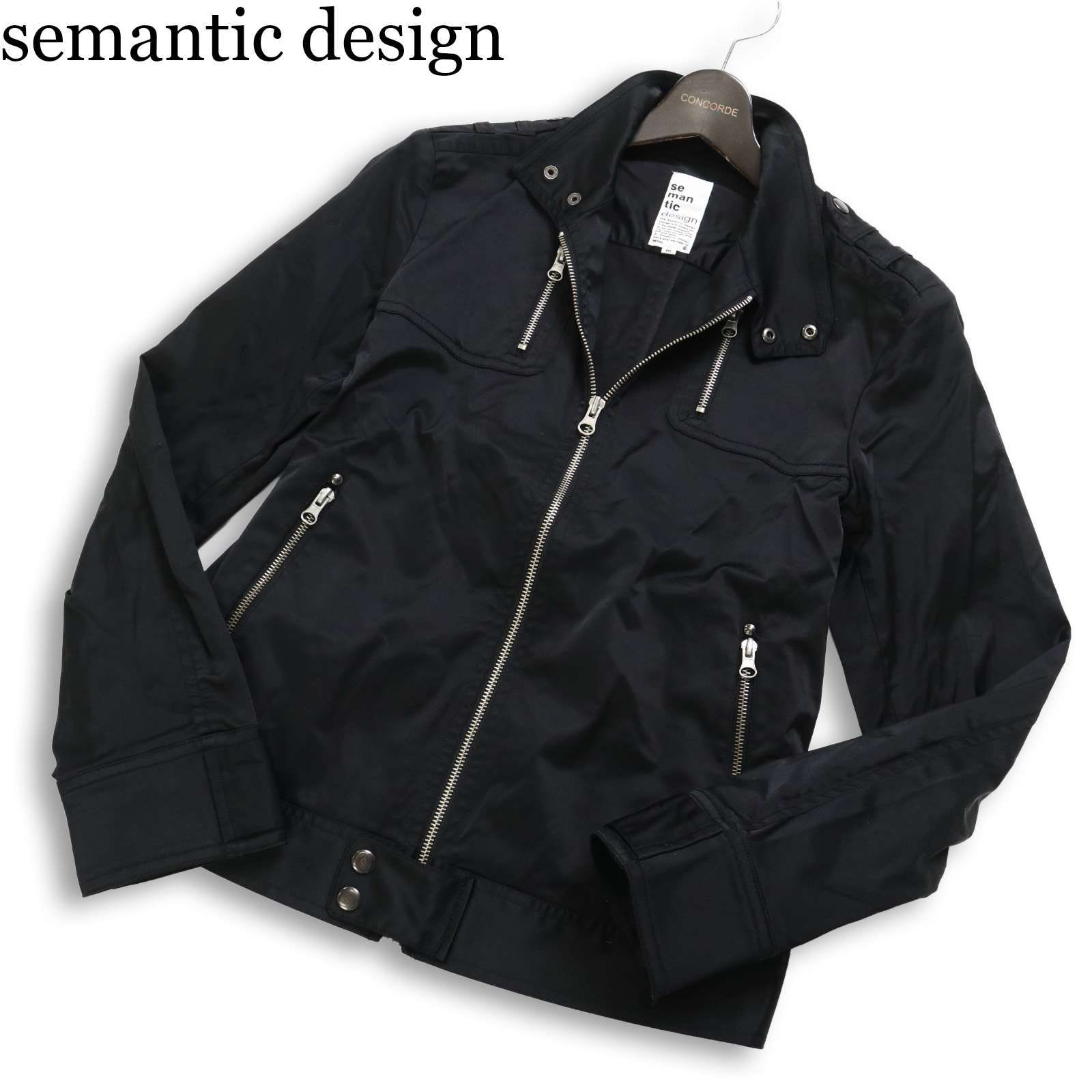 semantic design セマンティック デザイン 通年☆ ジップ スリム 