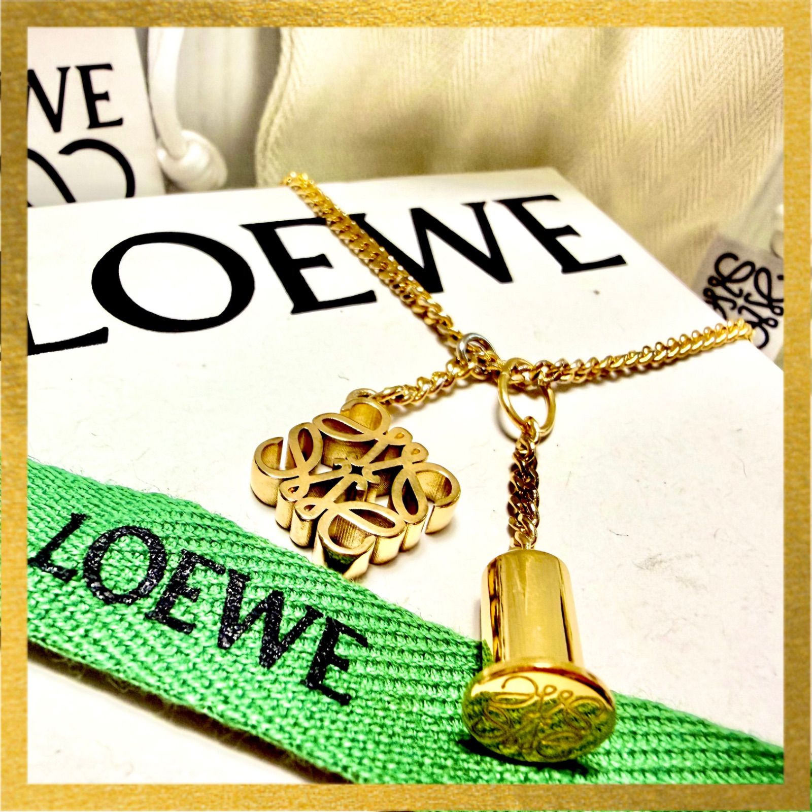 LOEWE ロエベ アナグラム パーソナライゼーション ネックレス LOEWE ロエベ アナグラム パーソナライゼーション ネックレス