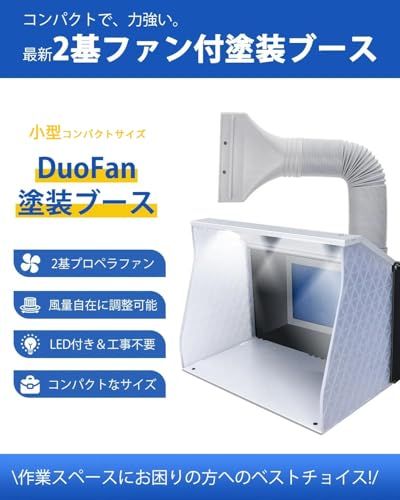Anesty DuoFan 塗装ブース コンパクトサイズ スプレーブース 2基