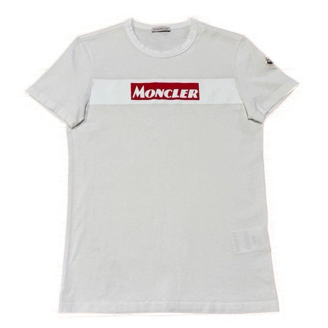 モンクレール 赤ロゴ プリント ワッペン XS Tシャツ 国内正規品