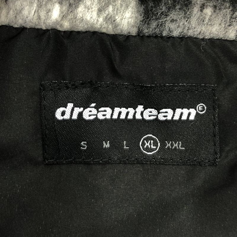 中古】DREAMTEAM D Star Logo Mohair Flannel Jacket サイズXL 黒白