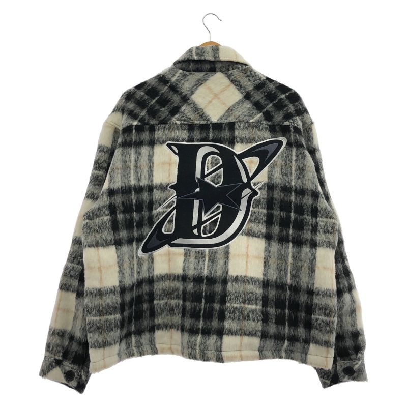中古】DREAMTEAM D Star Logo Mohair Flannel Jacket サイズXL 黒白