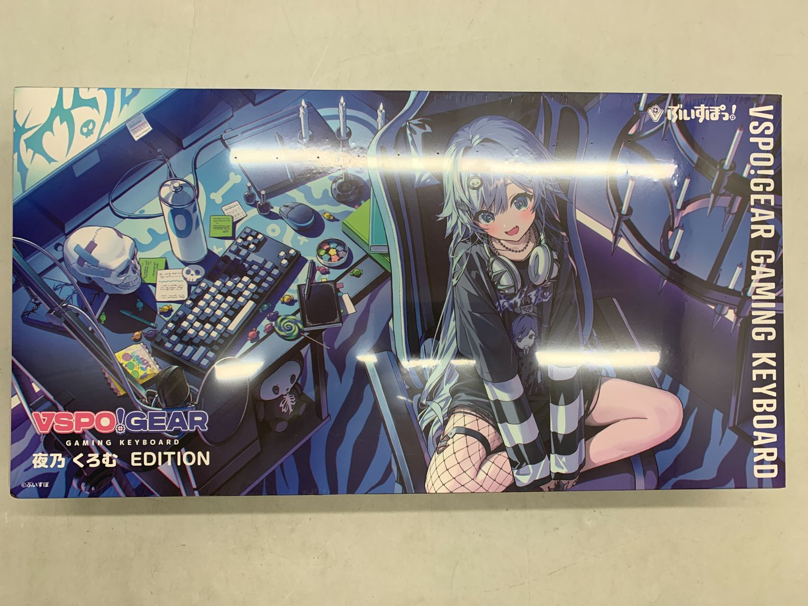 新品未開封 VSPO! GEAR ゲーミングキーボード 夜乃くろむ ぶいすぽ
