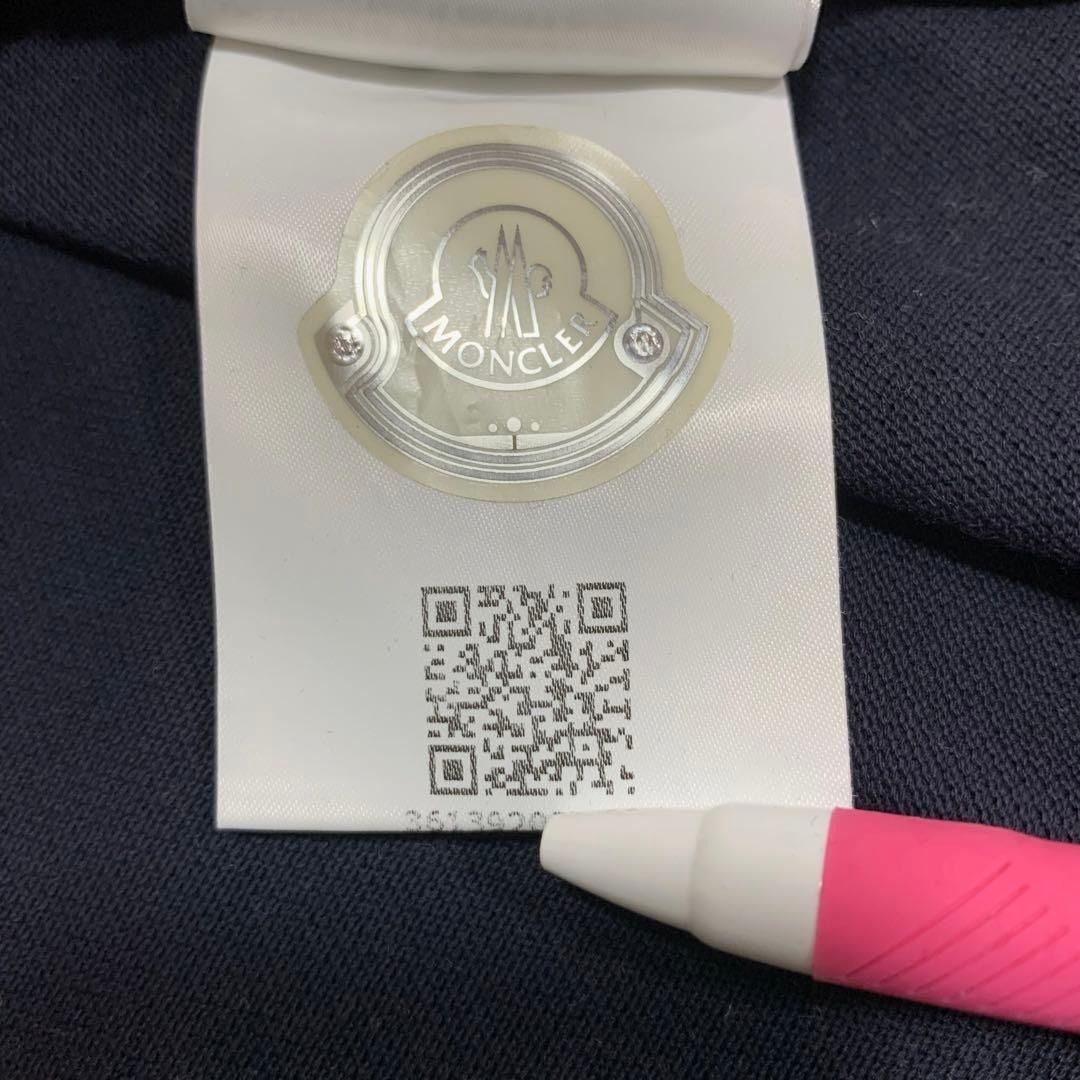 MONCLER 襟ロゴ ネイビー サイズM ポロシャツ 5S356 - メルカリ