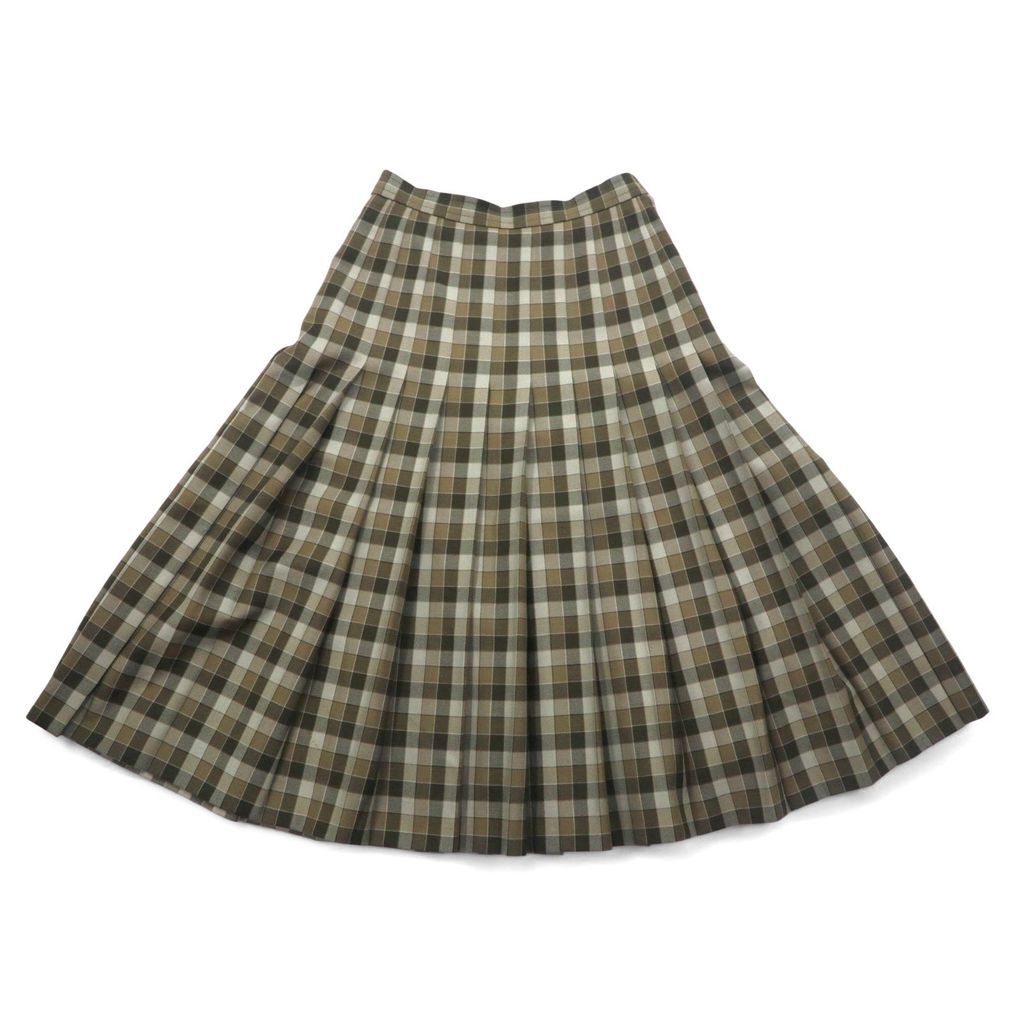 GIVENCHY 80年代 オールド プリーツスカート M ブラウン