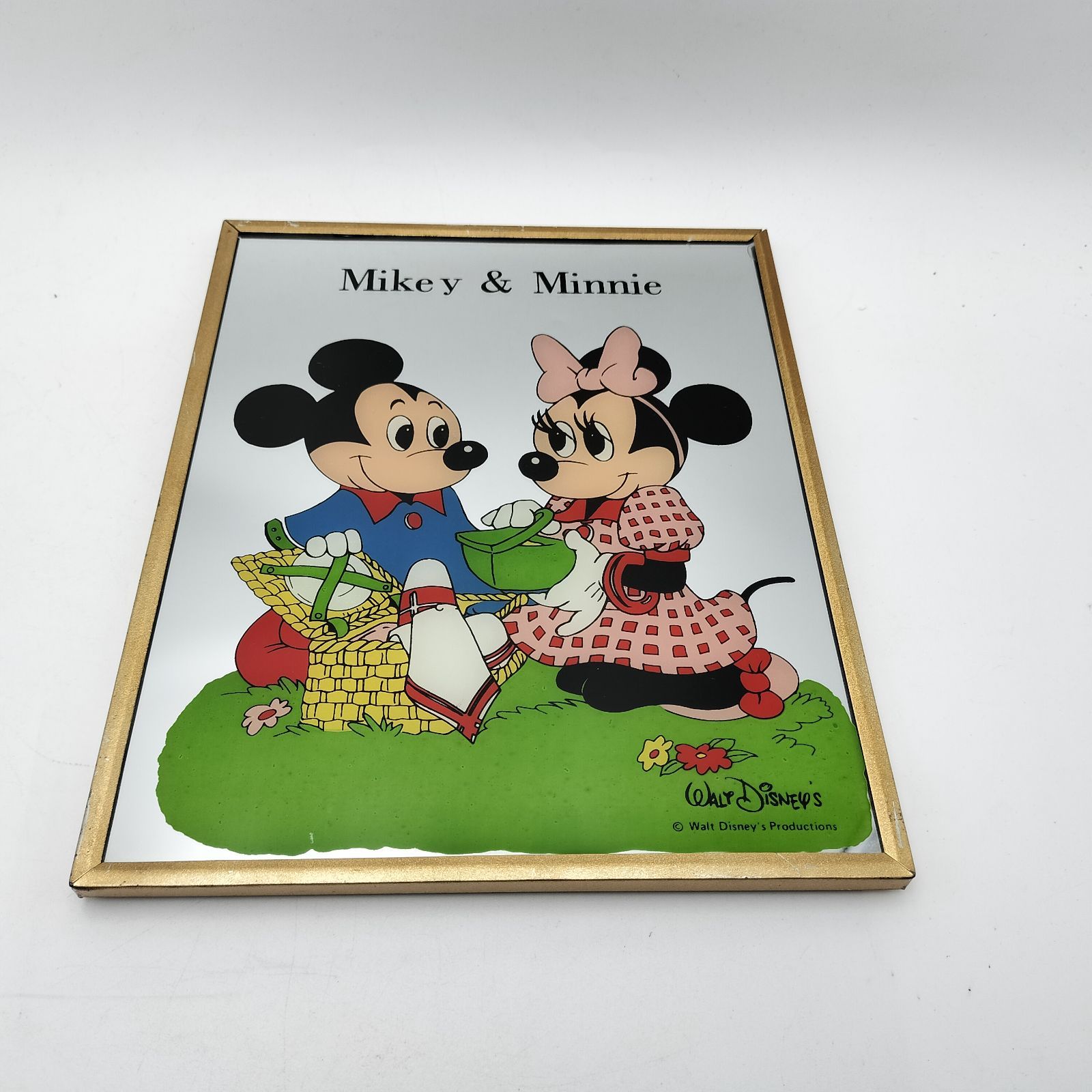 希少/珍品】ディズニー パブミラー Mikey＆Minnie レトロ 鏡 - メルカリ