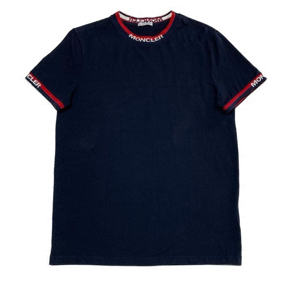 モンクレール レタリング ネイビー S Tシャツ 国内正規品 5S359 モンクレール レタリング ネイビー S Tシャツ 国内正規品 5S359
