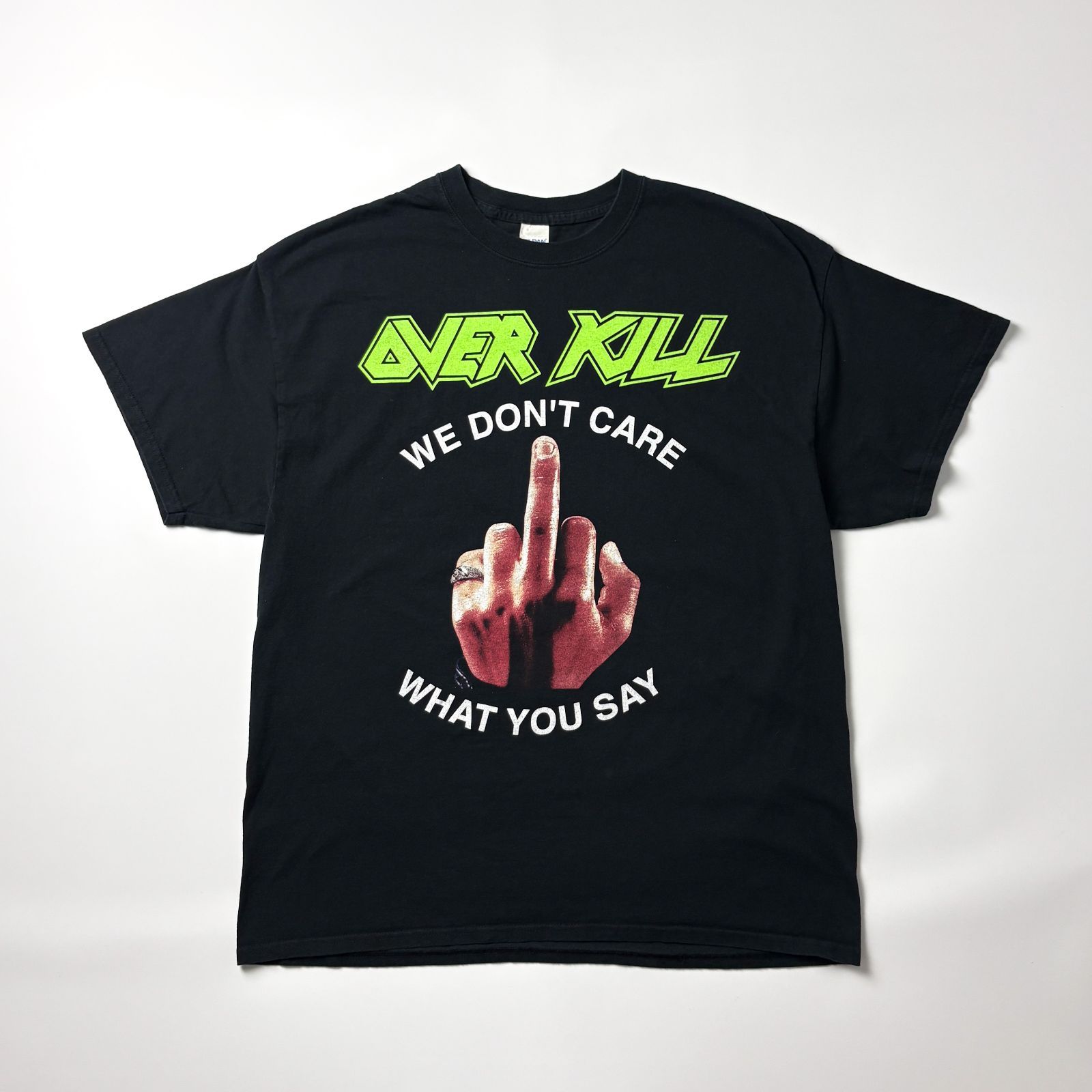 OVERKILL オーバーキル バンドTシャツ XL ブラック 黒 バックプリント 