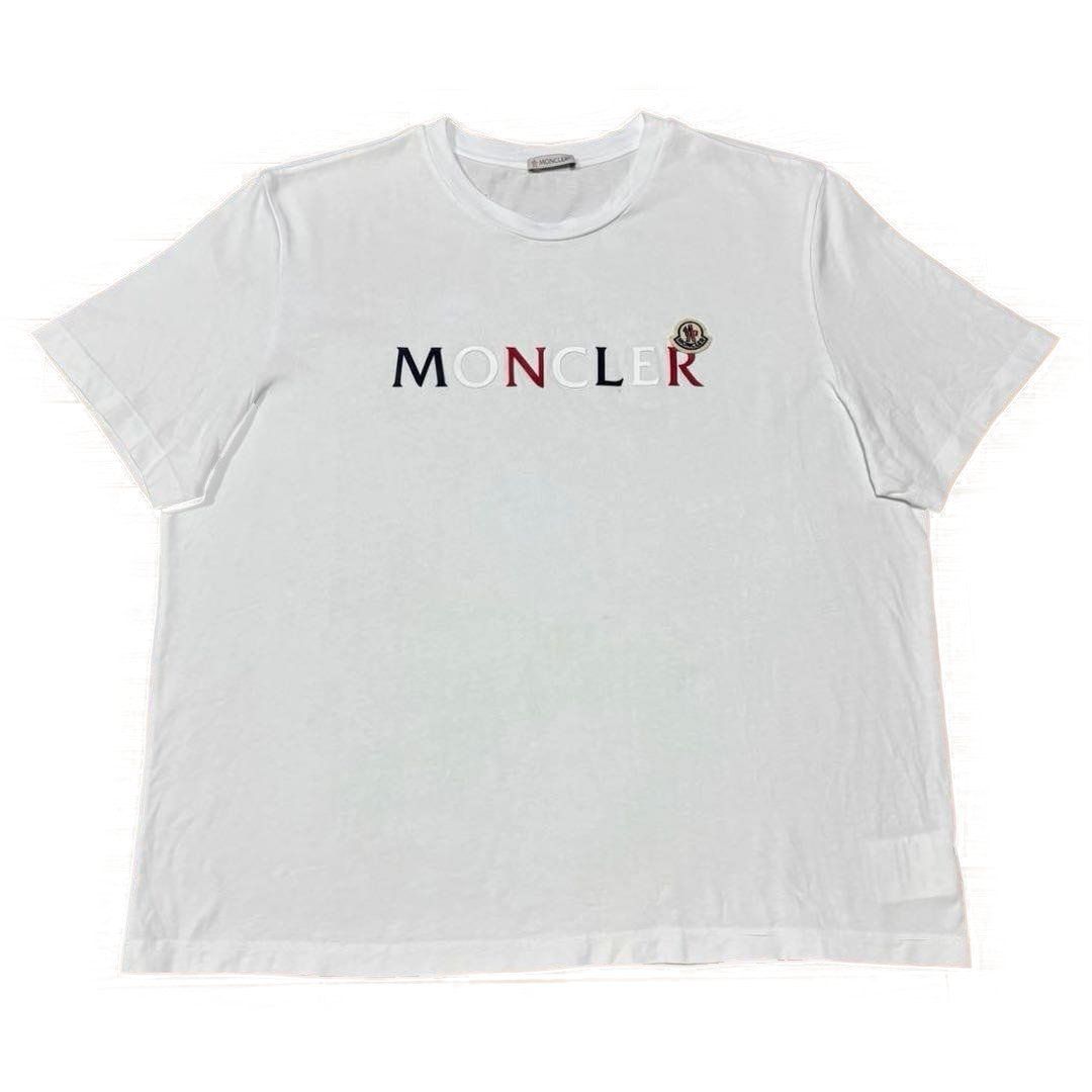 モンクレール カラフルロゴ 白 Tシャツ XXXL 国内正規品 5S363 - メルカリ
