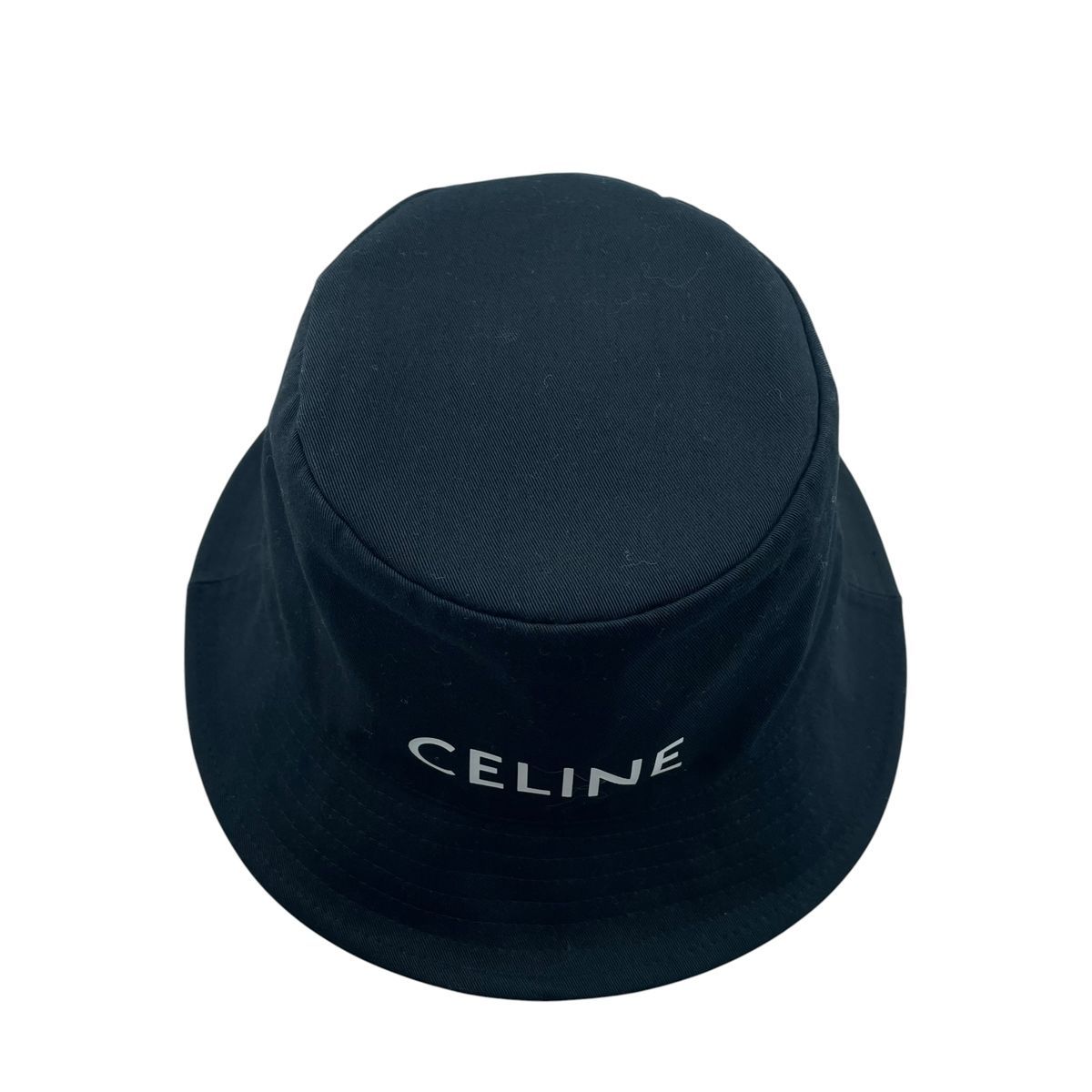 中古】CELINE セリーヌ ロゴバケットハット ブラック 2AU5B968P L 
