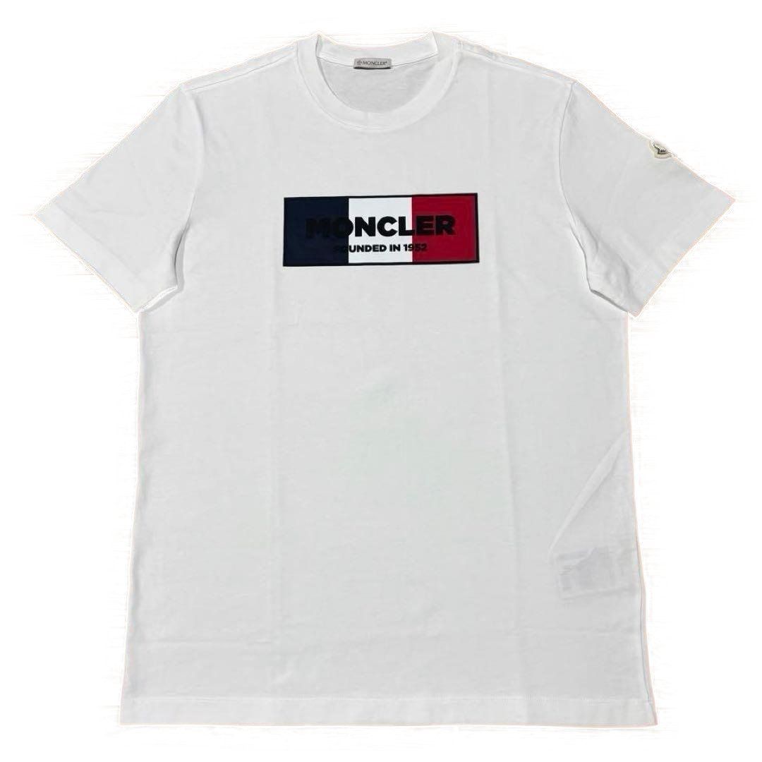 モンクレール Tシャツ ホワイト L 国内正規品 5S368 - メルカリ