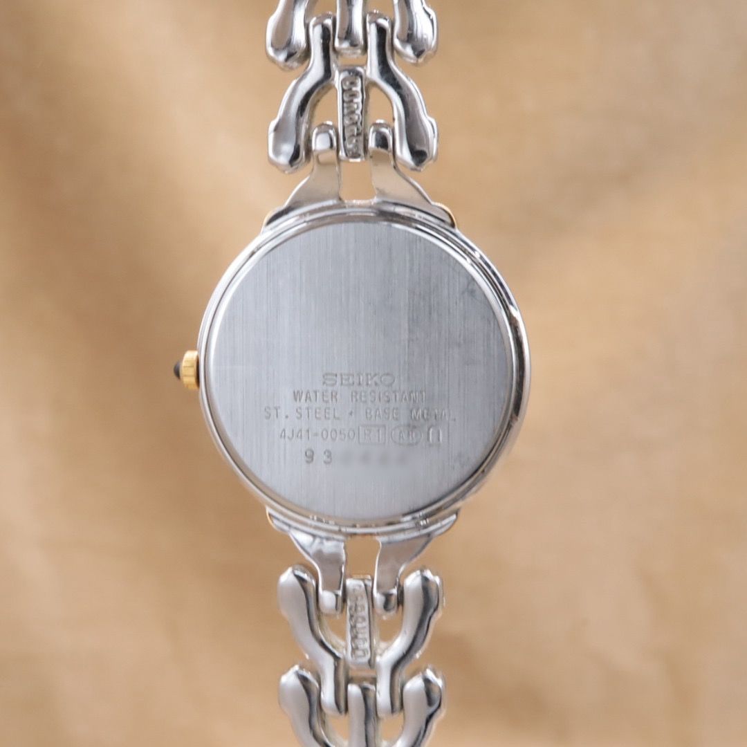 セイコー エクセリーヌ 4J41-0050 SEIKO EXCELINE ラウンド シルバー