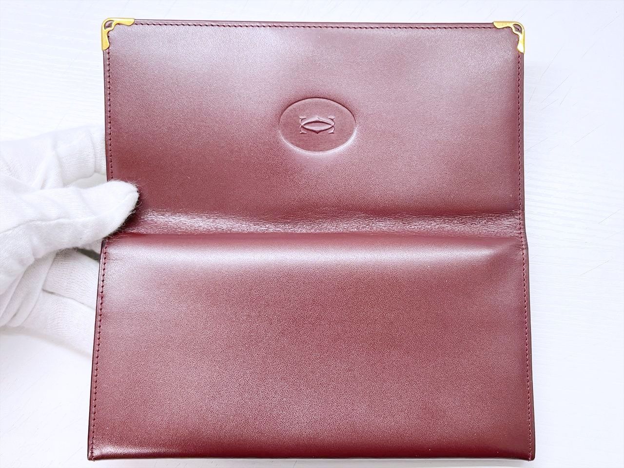 赤字超特価，爆買い 良好品 Cartier カルティエ マスト 二つ折り長財布 