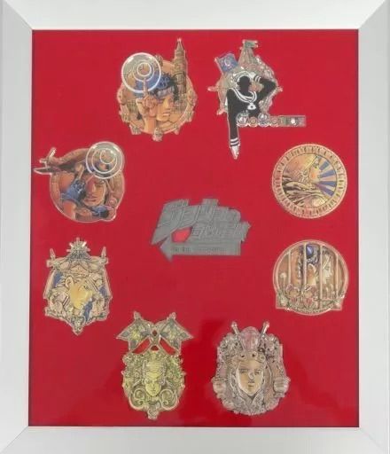 ジョジョの奇妙な冒険　記念メダル　荒木飛呂彦原画展　冒険の波紋 ジョジョの奇妙な冒険 (全8部のエンブレム)「荒木飛呂彦 記念メダル ピンズ・ピンバッジ・缶バッジ
