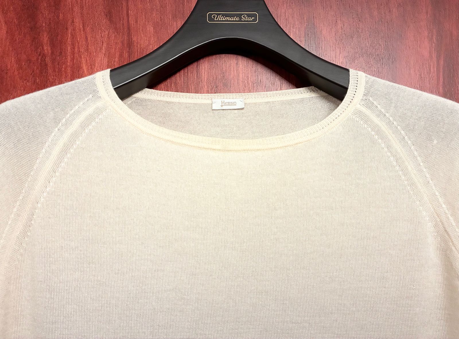 MADE IN ITALY製 HERNO カシミヤシルク クルーネックセーター 