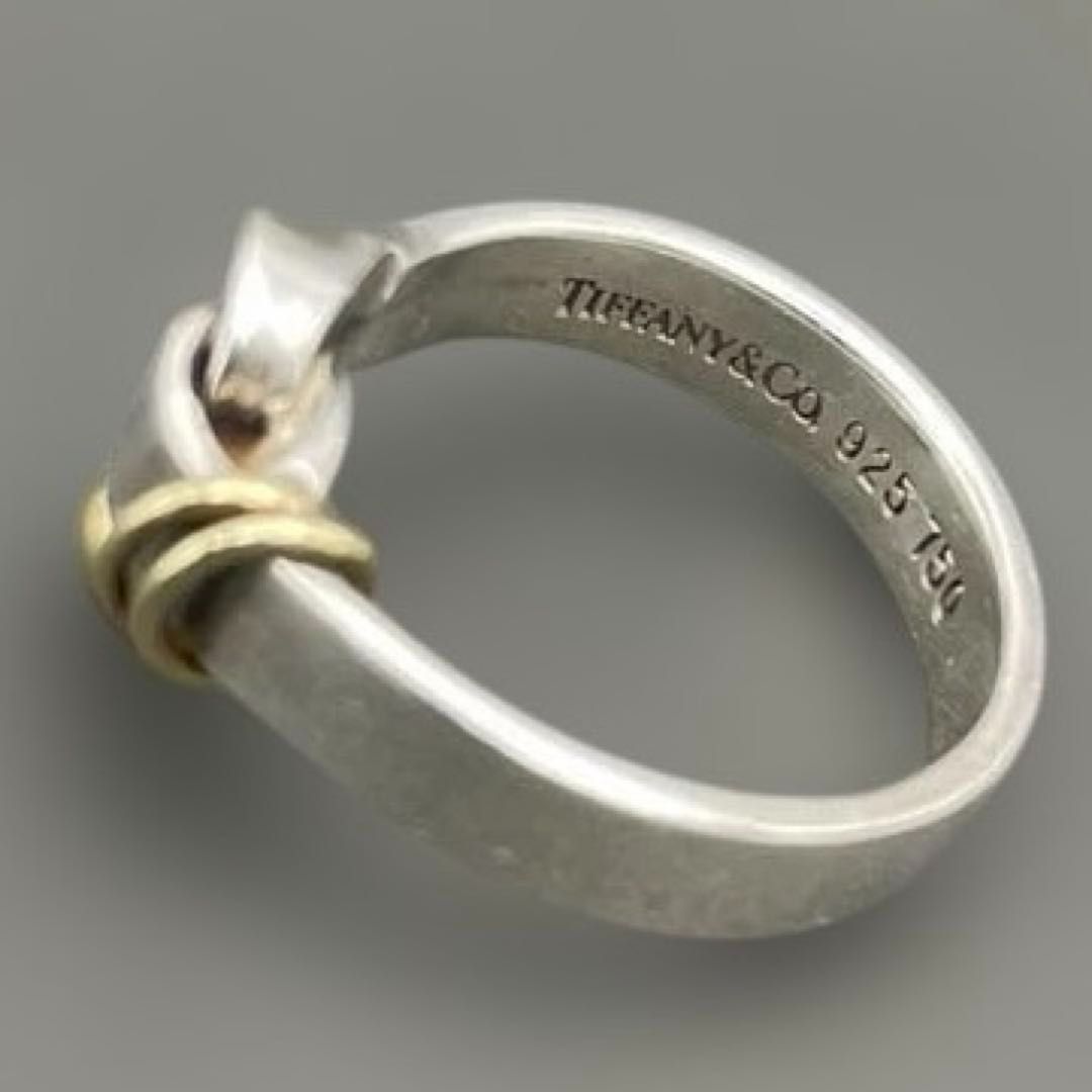 TIFFANY＆CO. フック＆アイ 指輪リング シルバー925＆K18 7.5号～8号