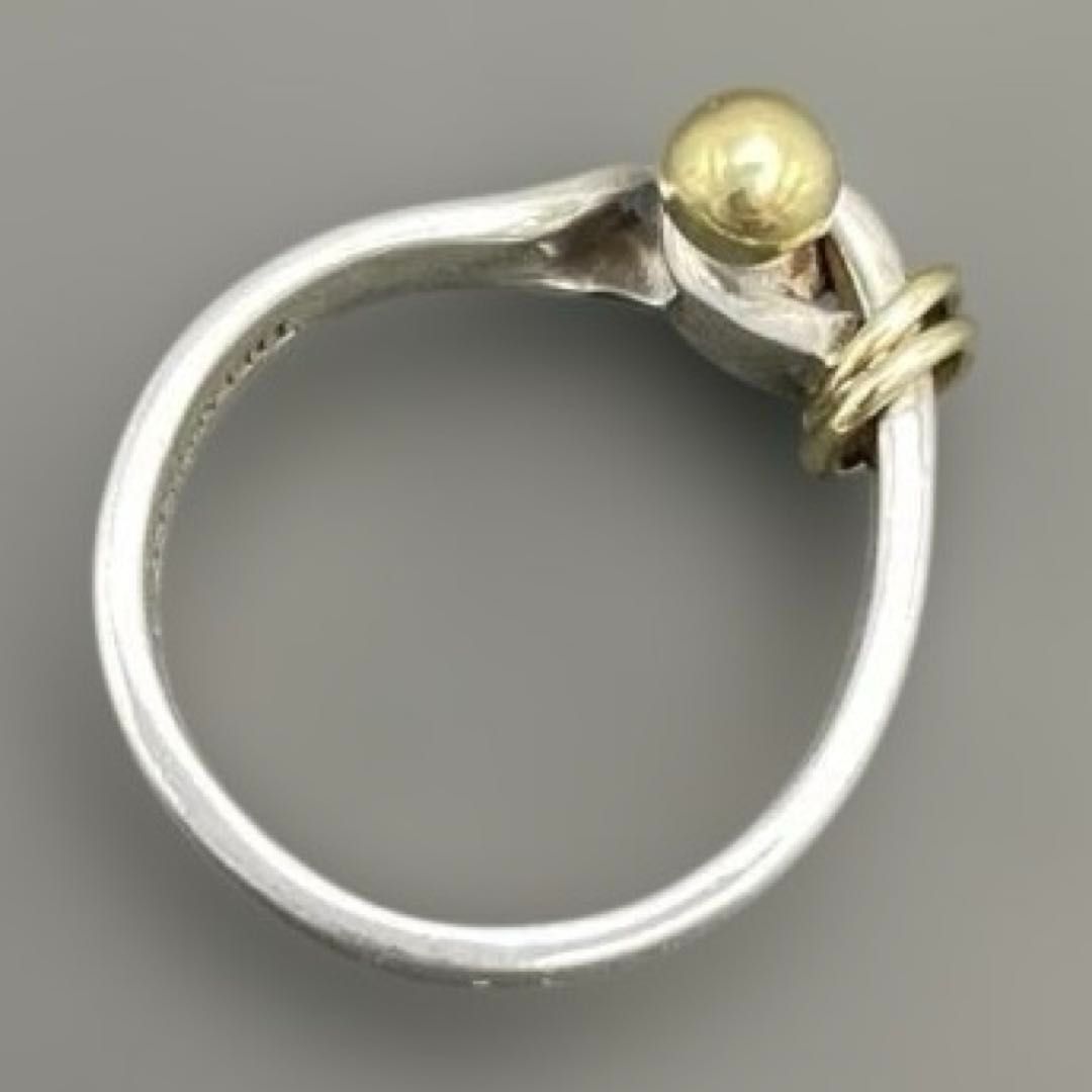 TIFFANY＆CO. フック＆アイ 指輪リング シルバー925＆K18 7.5号～8号