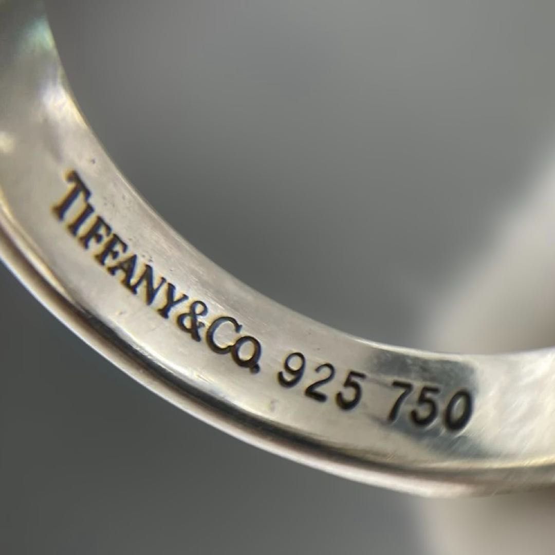 TIFFANY＆CO. フック＆アイ 指輪リング シルバー925＆K18 7.5号～8号