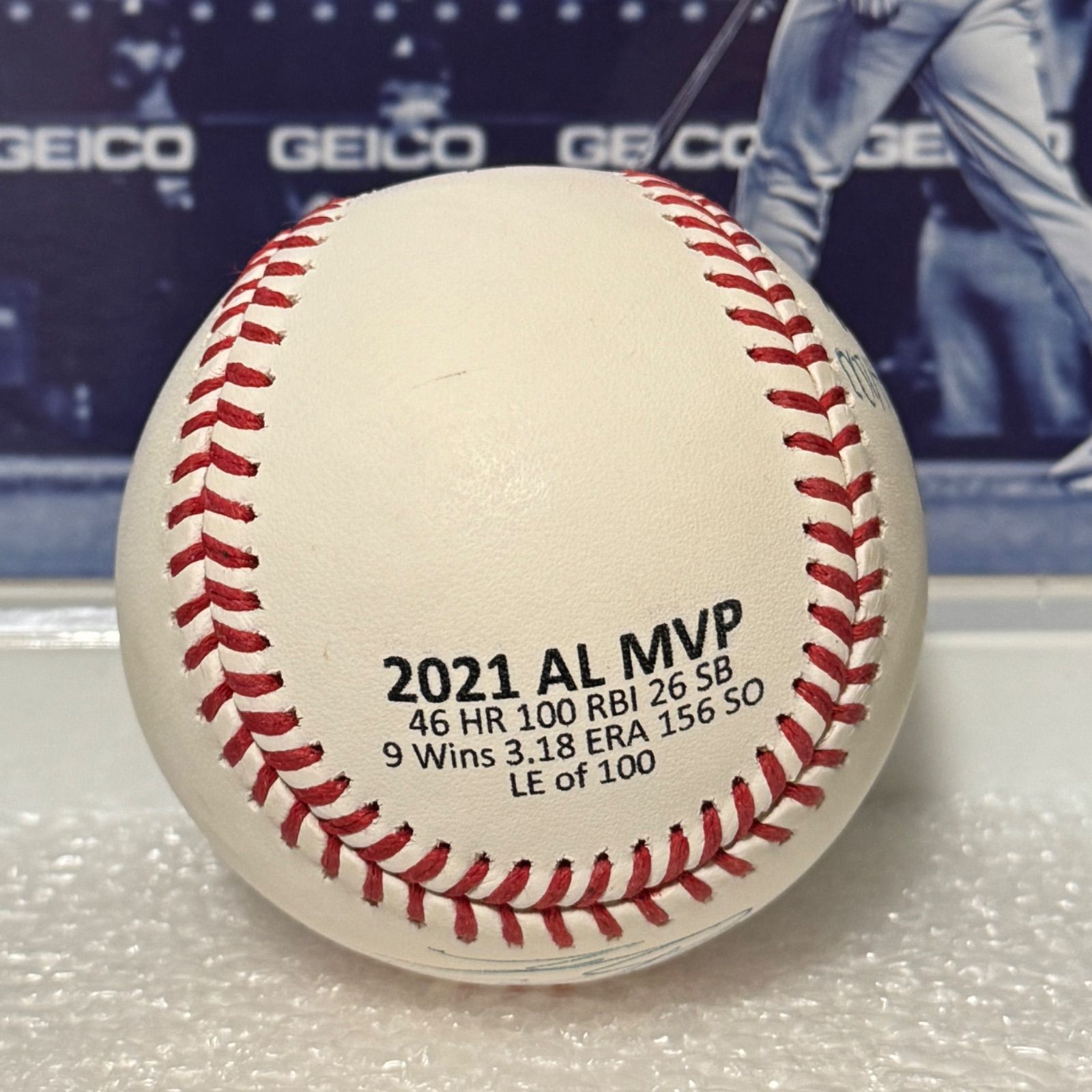ドジャース 大谷翔平 2021年10月 直筆サイン ボール MLB Fanatics