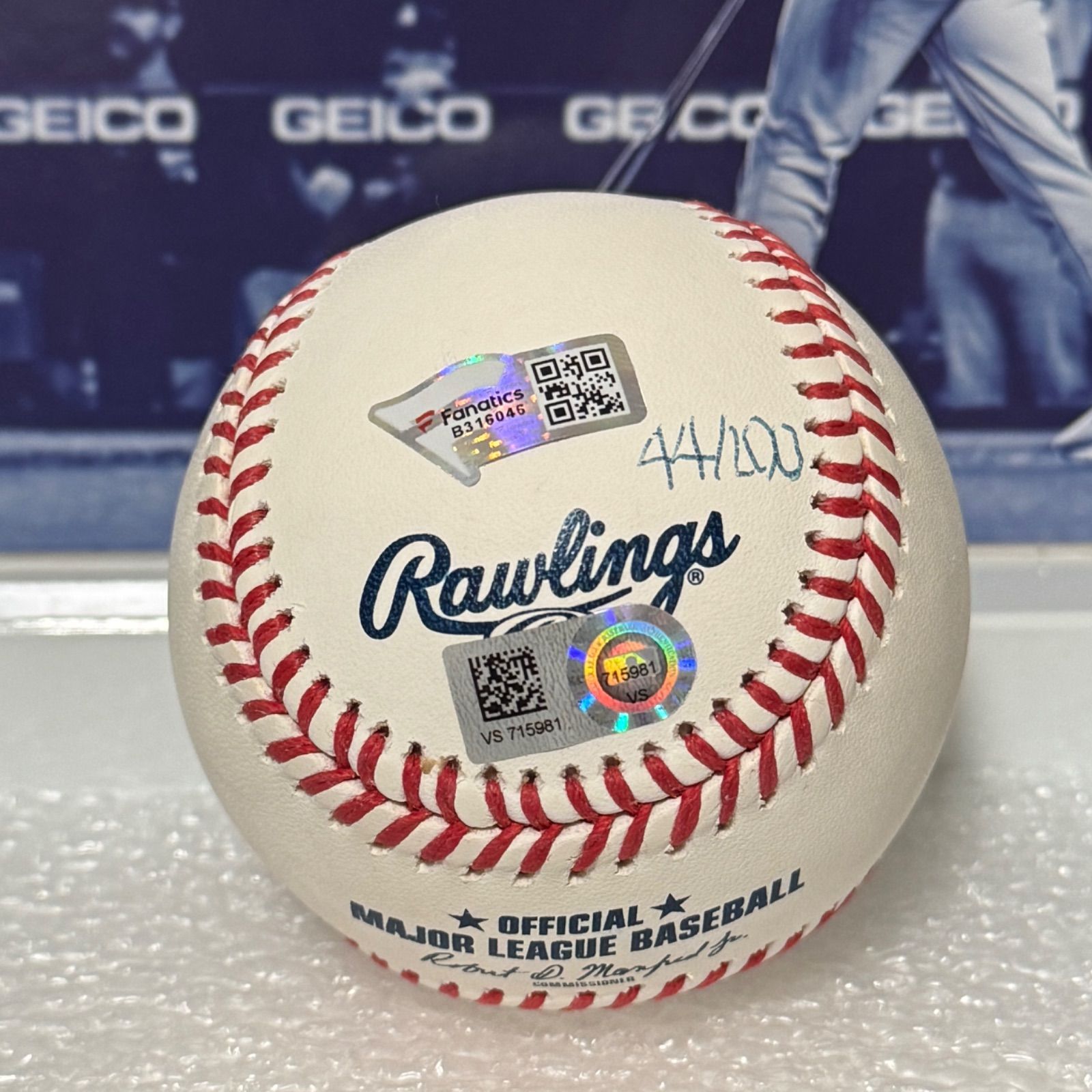 MLB公式球 大谷翔平 2021年10月 直筆サイン ボール MLB Fanatics 