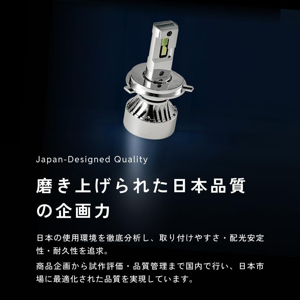 数量限定】ヘッドライト 49600cd(カンデラ) 爆光 LED ホワイト 車検 