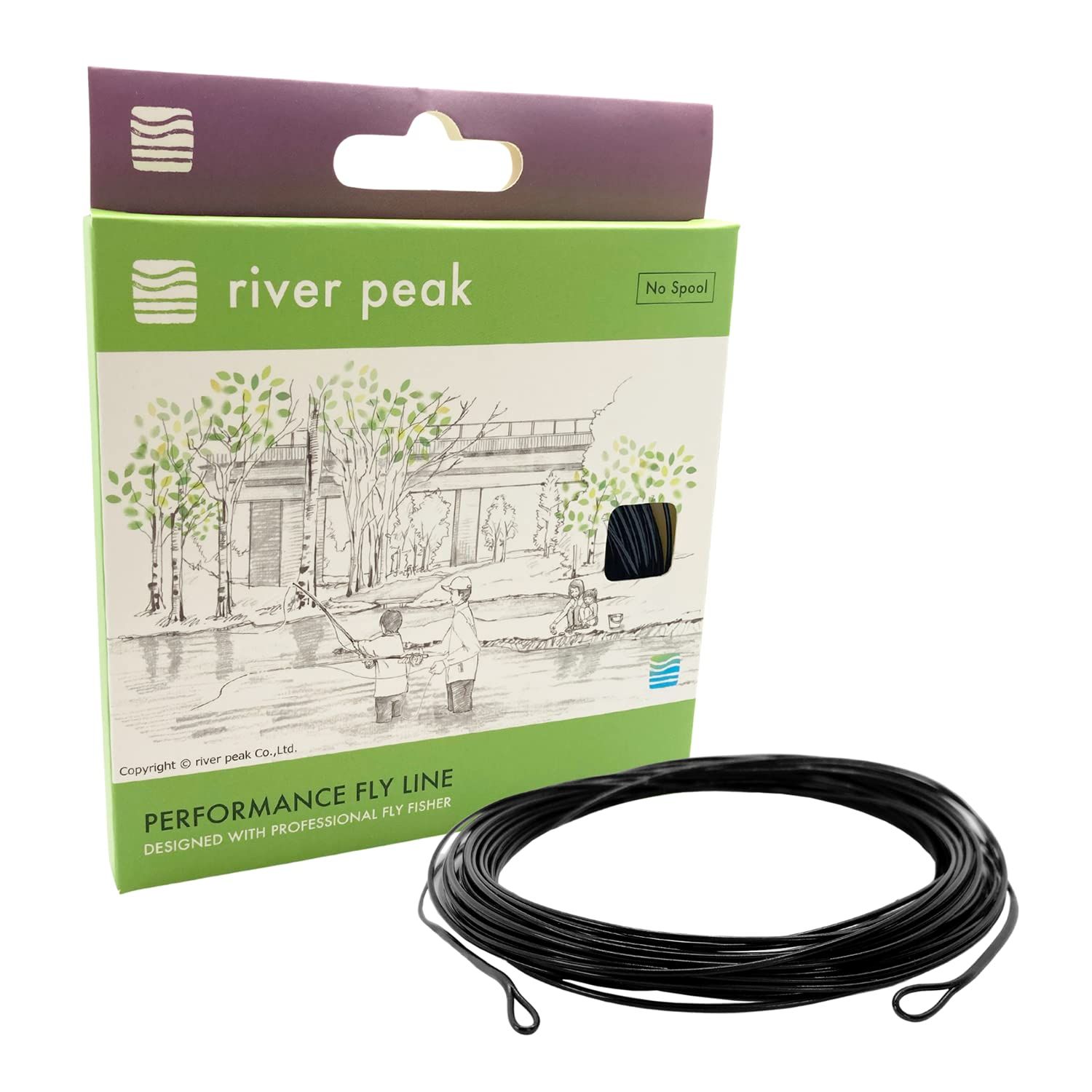 新品 river peak(リバーピーク) シューティングヘッド Sinking (ブラック（Black） 6S Type4 30FT(約9.14m) 11.0g(170gr))
