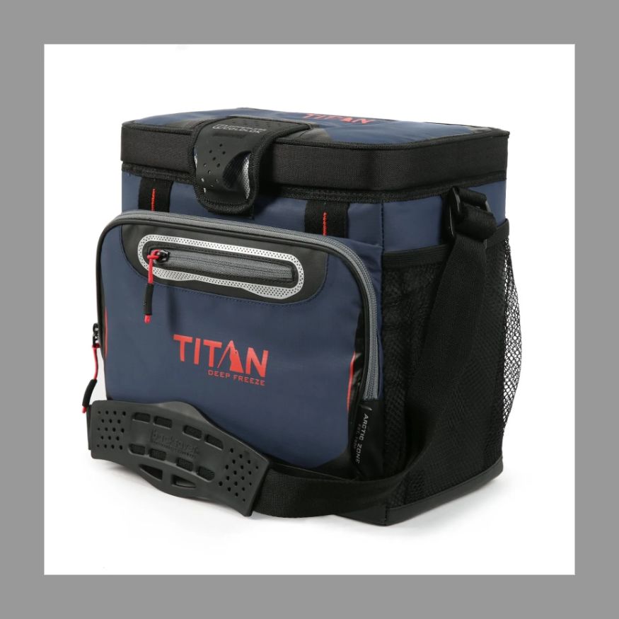 【氷を最大約2日保持設計】Titan Deep Freeze 8L 16缶 軽量 ジッパーレス クーラーバッグ キャンプ 釣り BBQ 運動会 部活 アウトドア