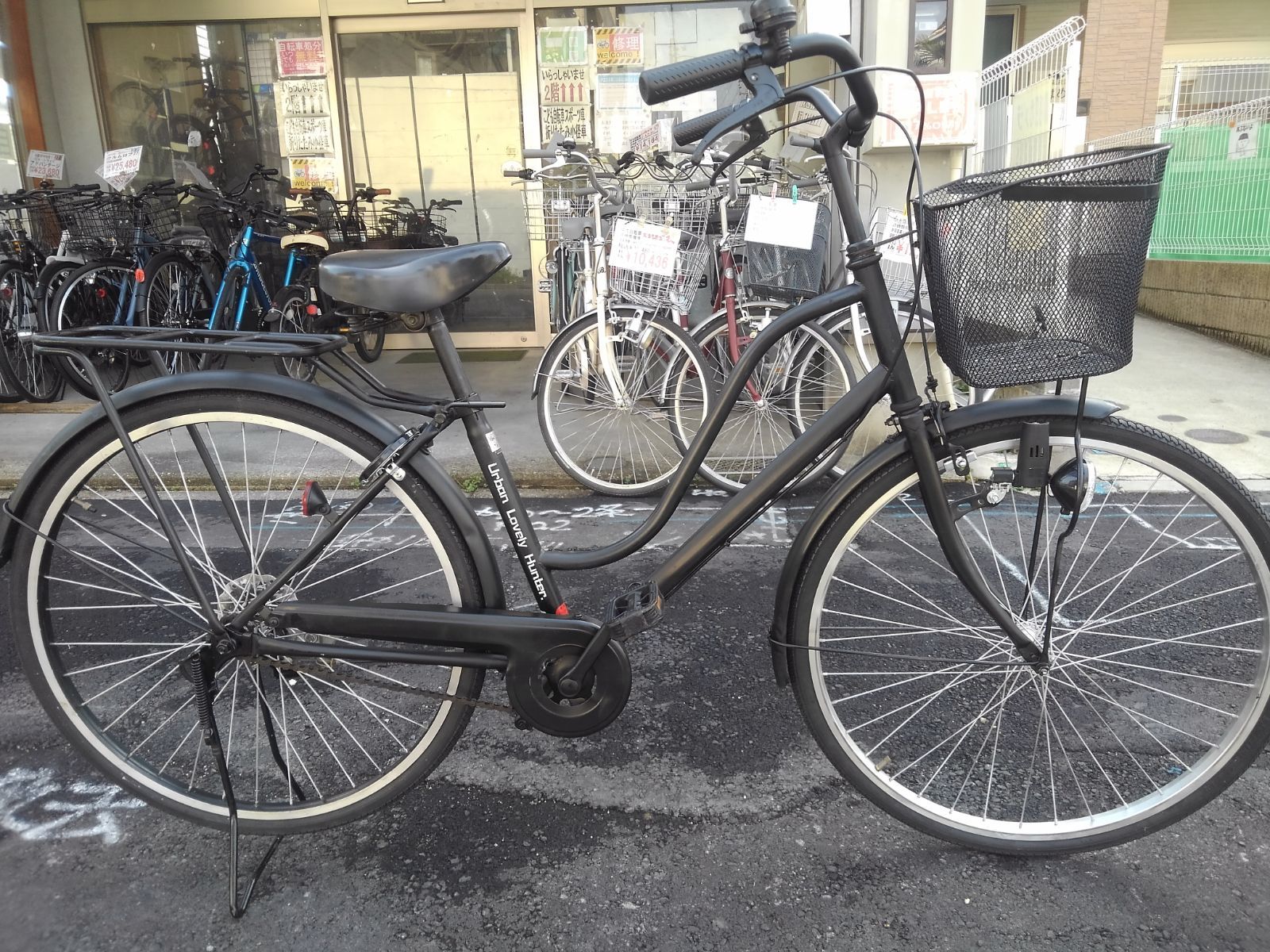 中古自転車３８４７　前後タイヤ新品！　２６インチ　ギヤなし　ダイナモライト 自転車3847 前後タイヤ新品！ 26インチ ギヤなし ダイナモライト