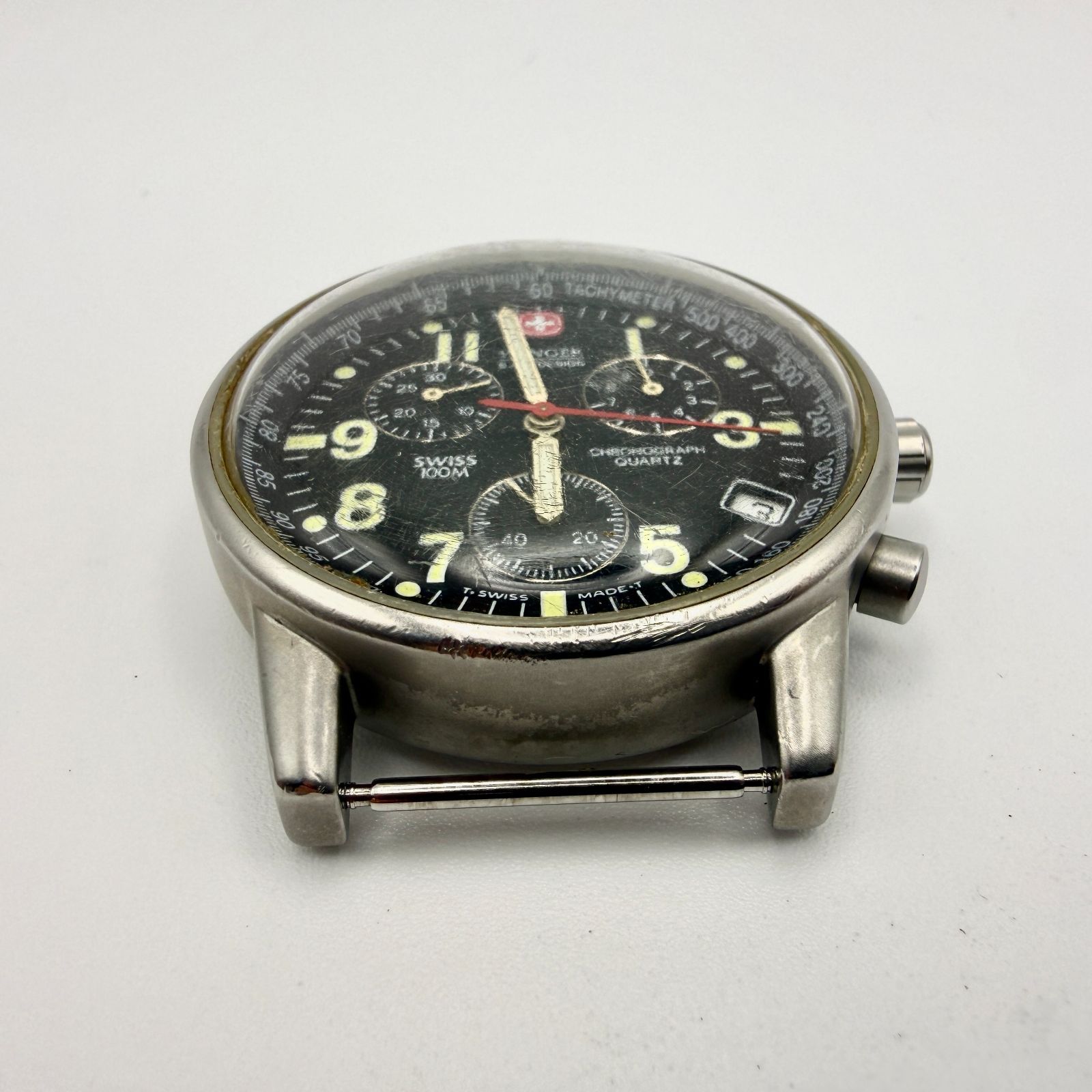 稼働品 546/ WENGER ウェンガー 536.0765 ジャンク品 ベルト付け根の 