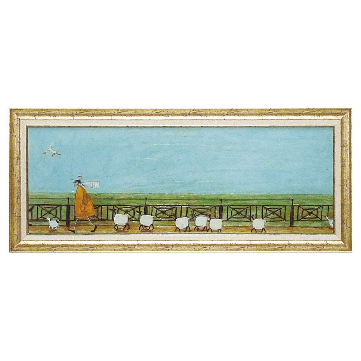 新品 ユーパワー ユ-パワ- Sam Toft サムトフト Gel加工 ア-トフレ-ム ひつじ達と散歩 ST-16001 ST-16001