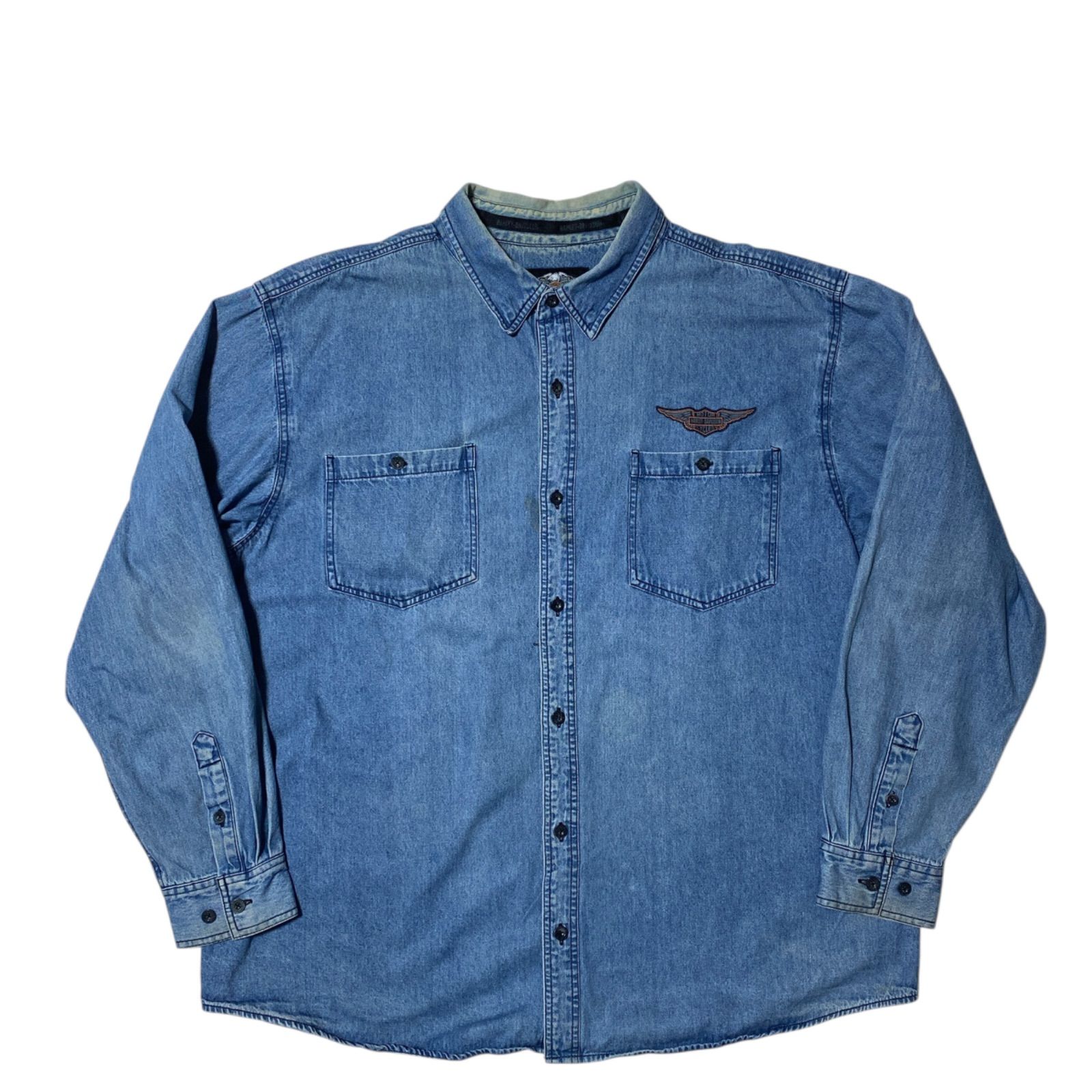 ハーレーダビッドソン Harley-Davidson デニムシャツ シャツ 2XL 